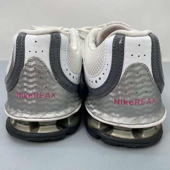 Nike Reax Run 5 Sneakers Shoes Running Training Athletic Silver White Womens 8 - Picture 8 of 14